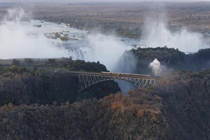Helicopter Flight of Angels above the Falls( window view)