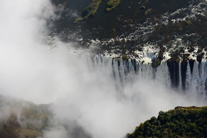 Helicopter Flight of Angels above the Falls( window view)