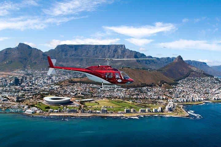 Cape Town City Center Helicopter Tour with Champagne