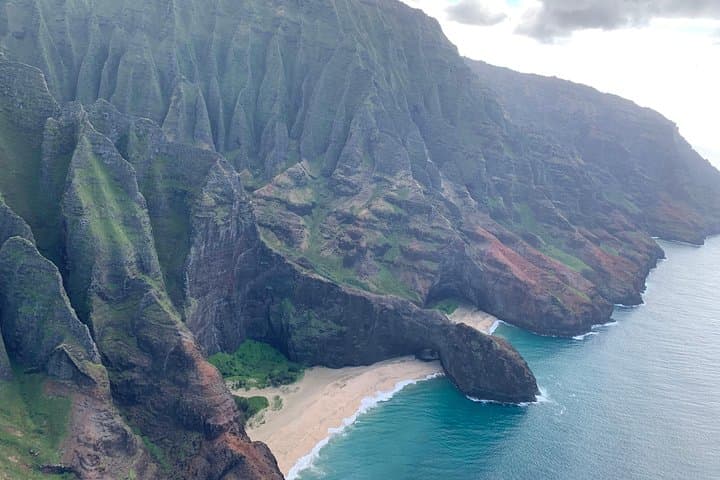 Honopu'u Beach and Arches. Napali Coast