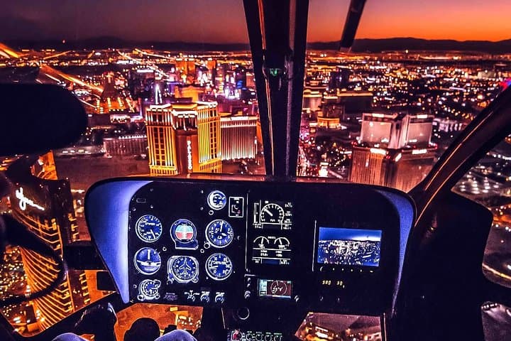 Las Vegas Strip Helicopter Night Flight