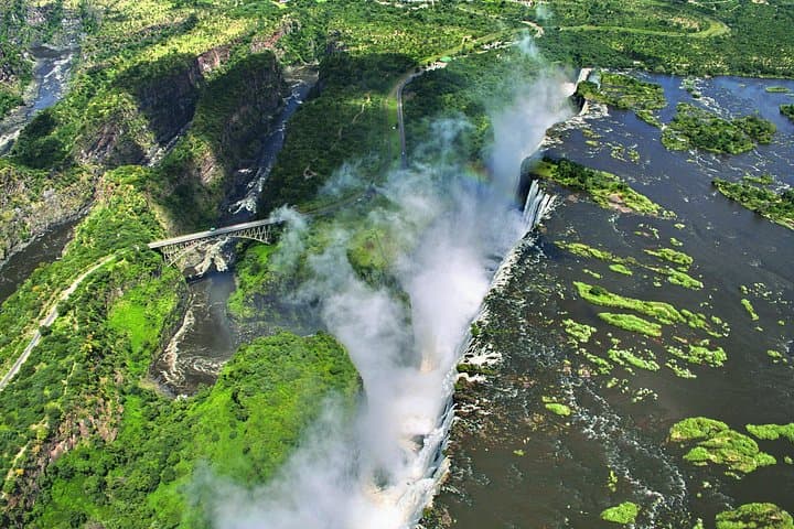 Helicopter Flight - View of the Victoria Falls and Batoka Gorge