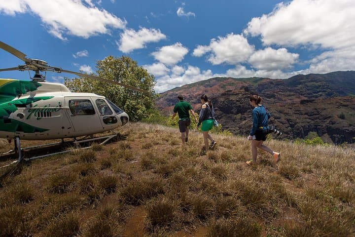 Kauai' Exclusive Helicopter Tour: JURASSIC CANYON LANDING