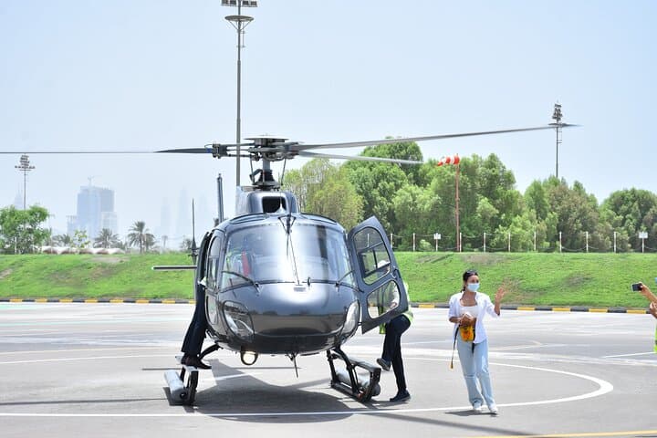 Dubai Helicopter tour with both way Private transfers