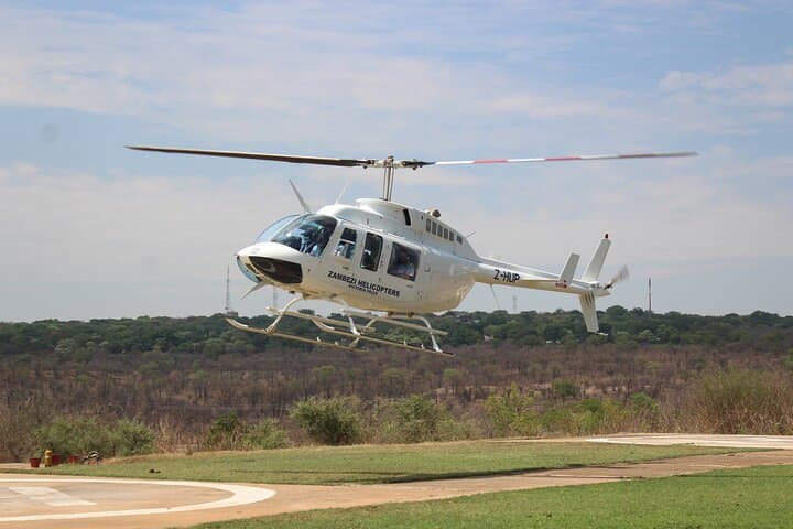 15 minutes scenic helicopter flight above Victoria Falls-Zimbabwe