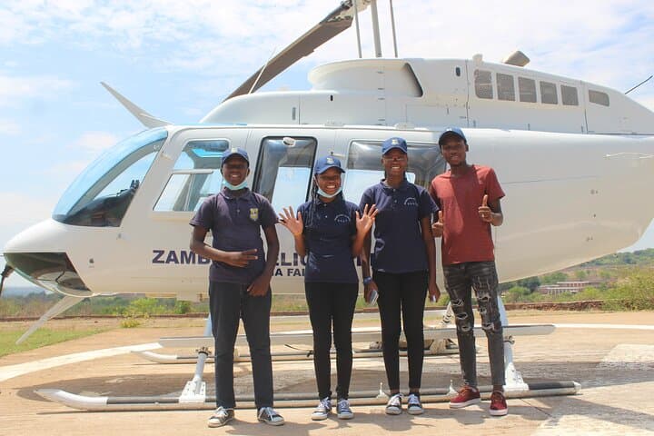 15 minutes scenic helicopter flight above Victoria Falls-Zimbabwe