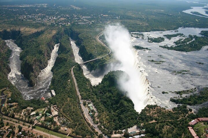 25 minutes scenic helicopter flight above Victoria Falls-Zimbabwe