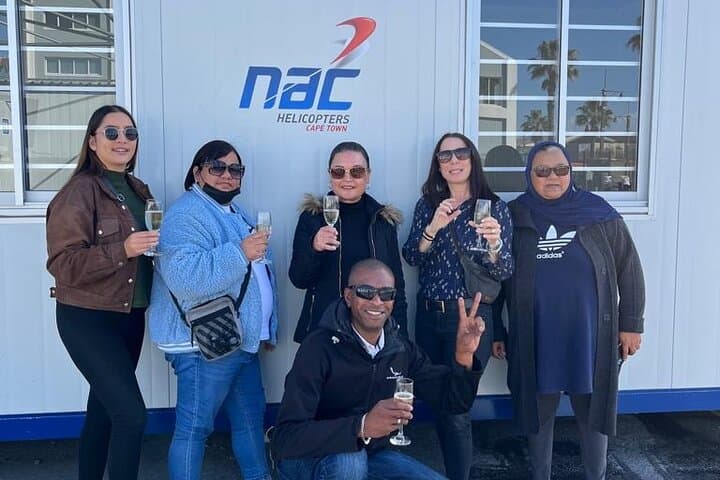 Welcome drinks - Helicopter tour