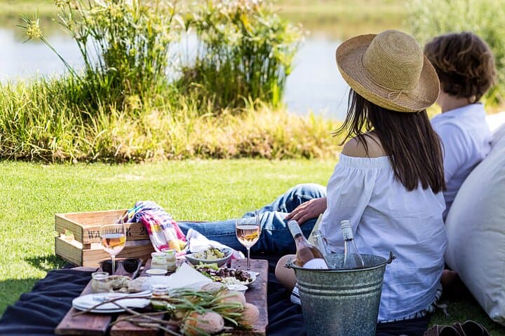 Picnic lunch at Warwick wine estate