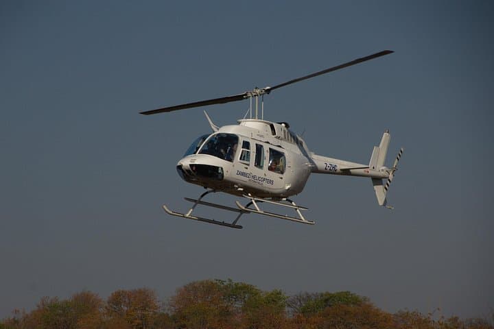 15 minutes scenic helicopter flight above Victoria Falls-Zimbabwe