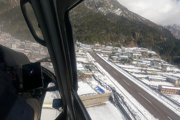 Landing At Lukla airport before heading for higher part