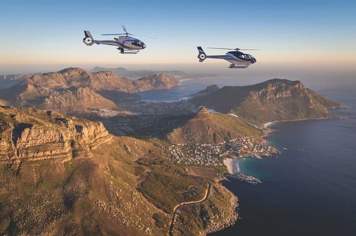 Private Helicopter Flight with Boat Tour Ticket from Cape Town
