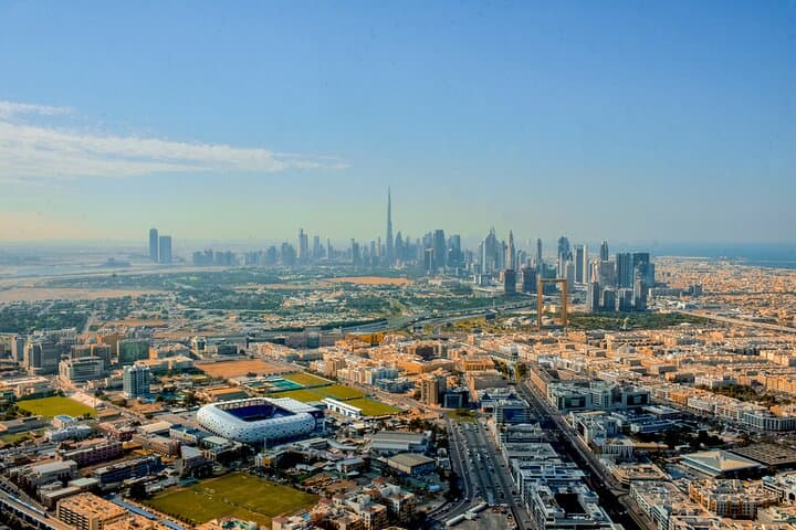 Atlantis Helicopter Tour and Lotus Megayacht Dinner Cruise