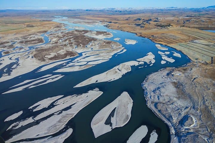 Meltwater from Glaciers.