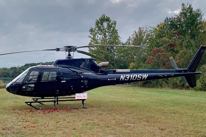 Scenic Lakeside Proposal with Luxury Helicopter from NYC