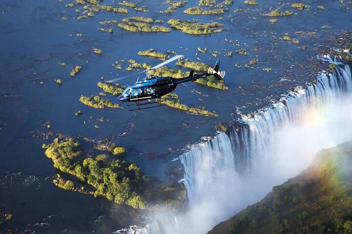 Helicopter Tour over the Victoria Falls with Free hotel pick-up