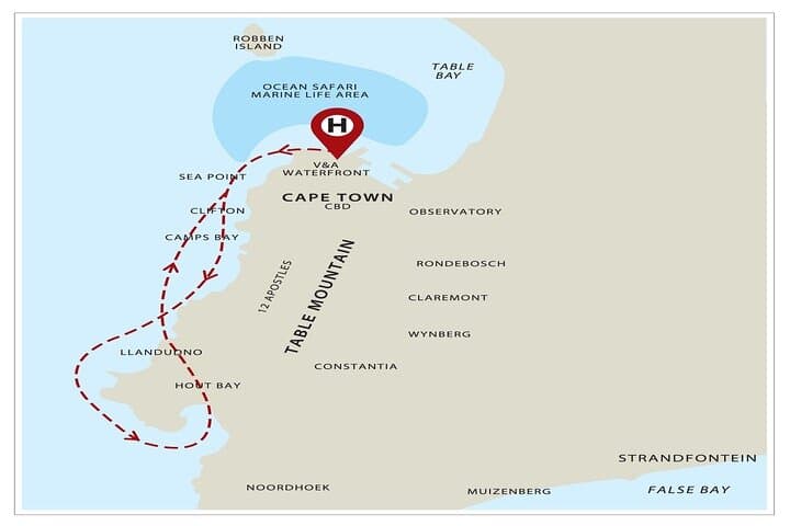 Cape Town Helicopter Tour: Atlantic Coast