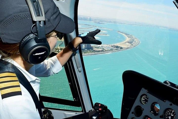 Private: Ultimate Dubai Helicopter Tour with Optional Transfers
