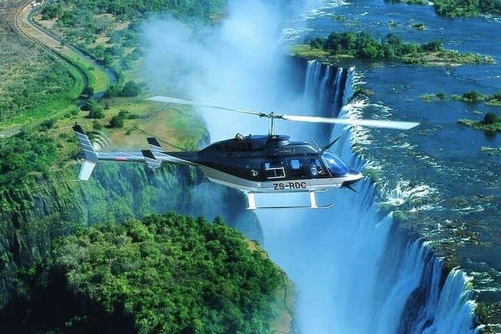 Helicopter Flight of Angels above the Falls( window view)