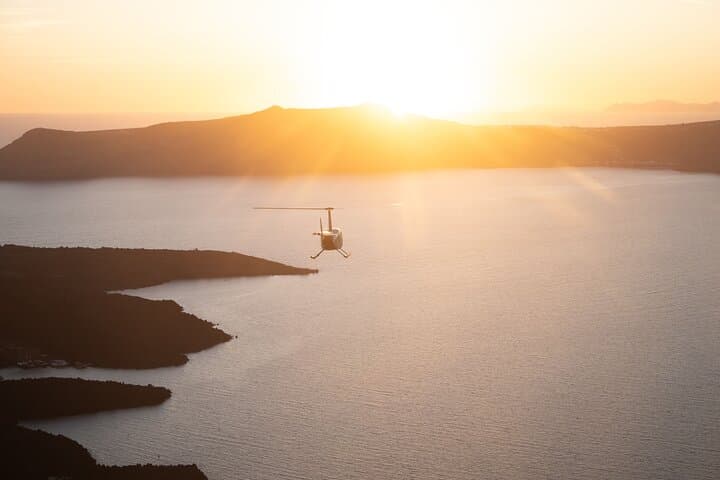 Elevate your Santorini vacation with an unforgettable helicopter tour.