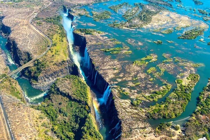 Helicopter Flight Over Victoria Falls