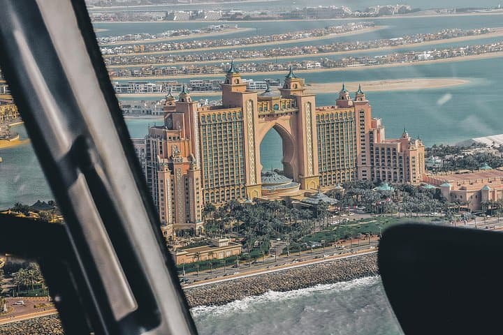 Atlantis Helicopter Tour and Lotus Megayacht Dinner Cruise