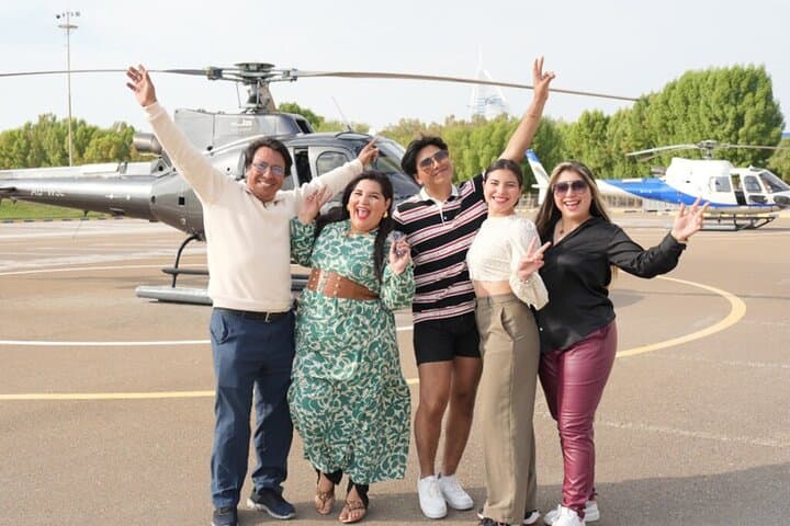 Dubai Helicopter tour with both way Private transfers