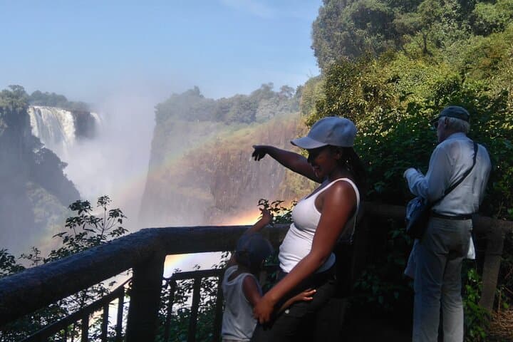 Victoria Falls Tour with Helicopter Flight and Sunset Cruise