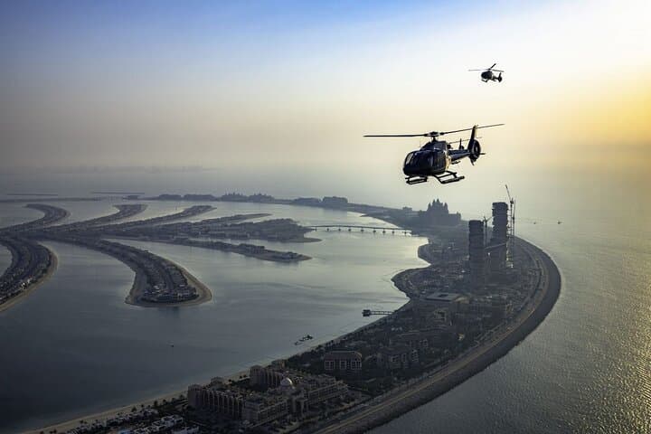 Dubai Helicopter Ride Burj Khalifa Palm Jumeirah and Marina Views
