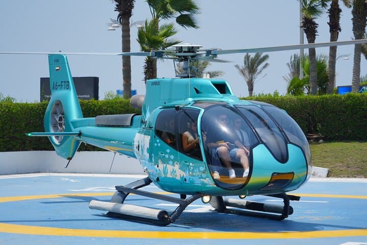 Atlantis Helicopter Tour and Dubai Marina Yacht Cruise Combo