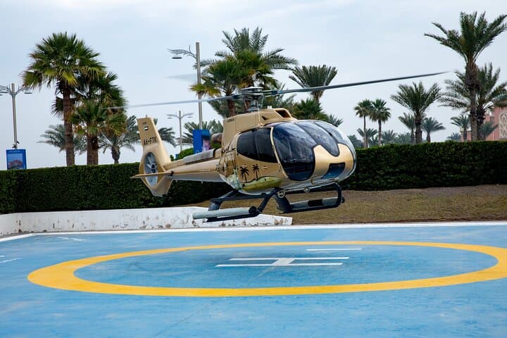 Atlantis Helicopter Tour and Lotus Megayacht Dinner Cruise