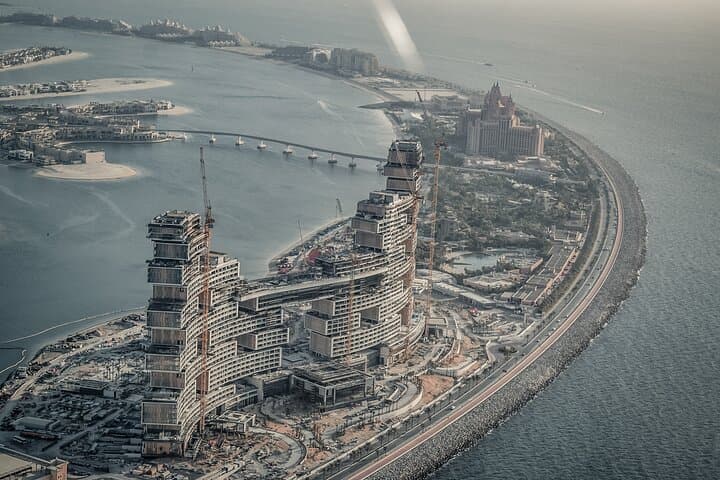 Atlantis Helicopter Tour and Lotus Megayacht Dinner Cruise