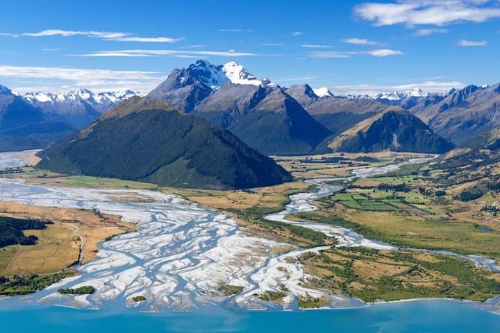 Enjoy aerial views of the beautiful Glenorchy