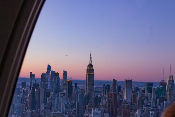 Private Sunset Helicopter Tour around Manhattan from New Jersey