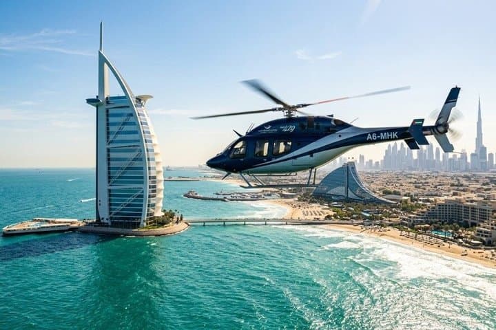 Dubai Helicopter Tour with Burj Khalifa & Skyline Top Views