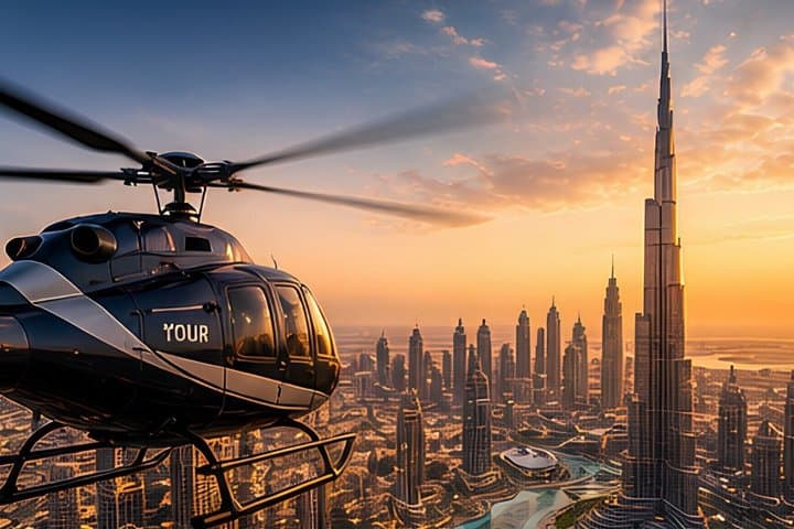 Dubai Helicopter Tour with Burj Khalifa & Skyline Top Views
