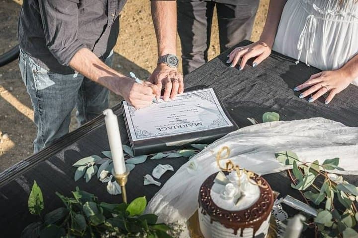 Malibu Mountain Top Helicopter Elopement with Wedding Ceremony