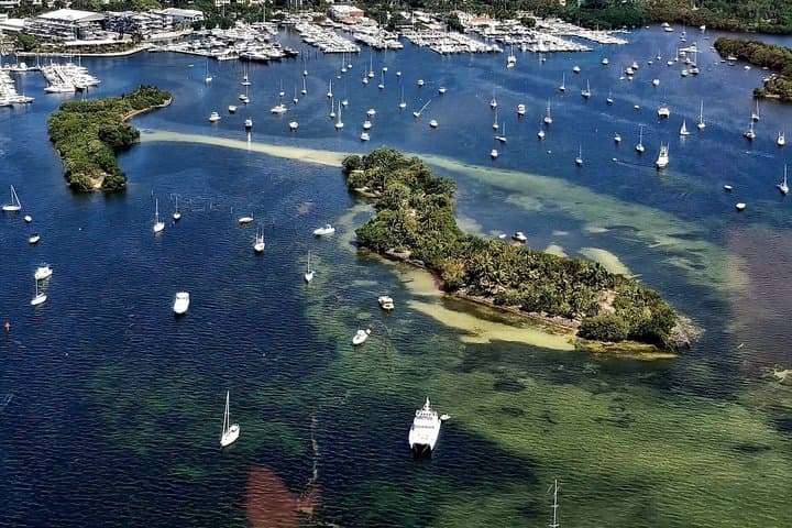 Miami helicopter tour with a French-speaking guide