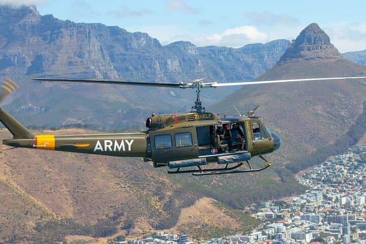 Huey Army Helicopter Adventure Flight in Cape Town
