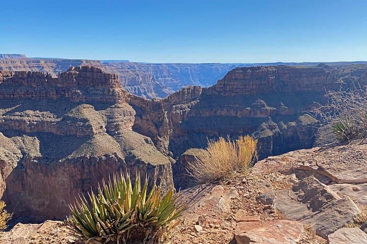 Grand Canyon West Helicopter Tour with VIP Skywalk and Boat Ride