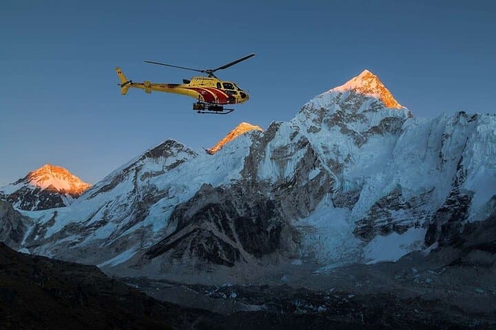 Best view of sunrise by heli