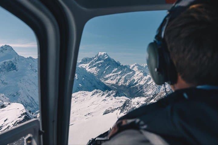 Flying through the Southern Alps