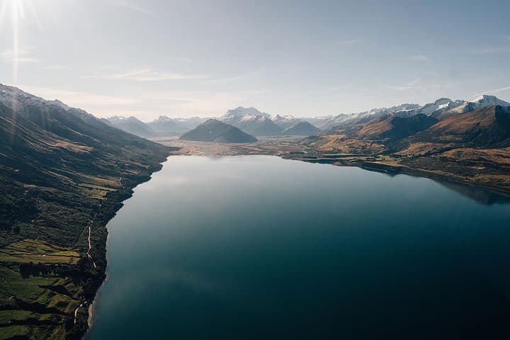 Head of Lake Wakatipu and Glenorchy