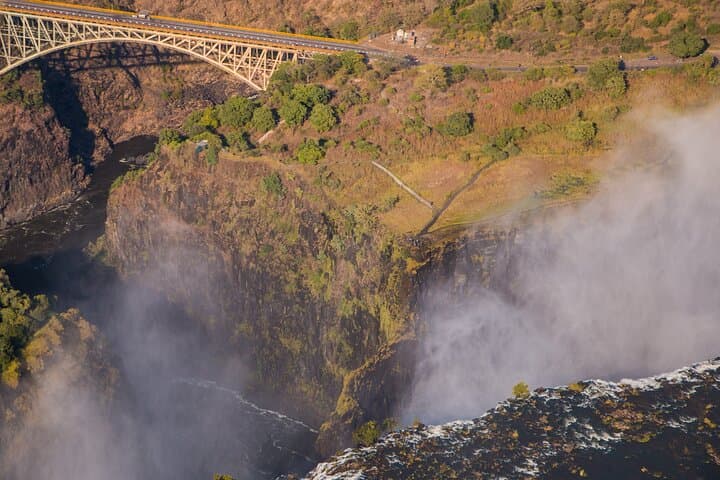 25 minutes scenic helicopter flight above Victoria Falls-Zimbabwe