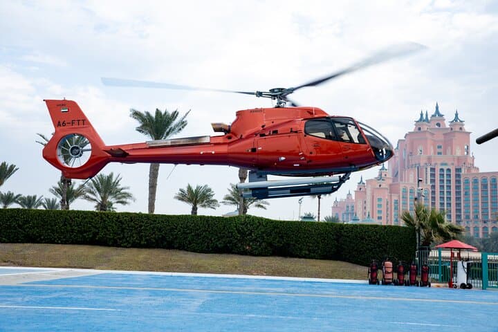 Atlantis Helicopter Tour and Lotus Megayacht Dinner Cruise