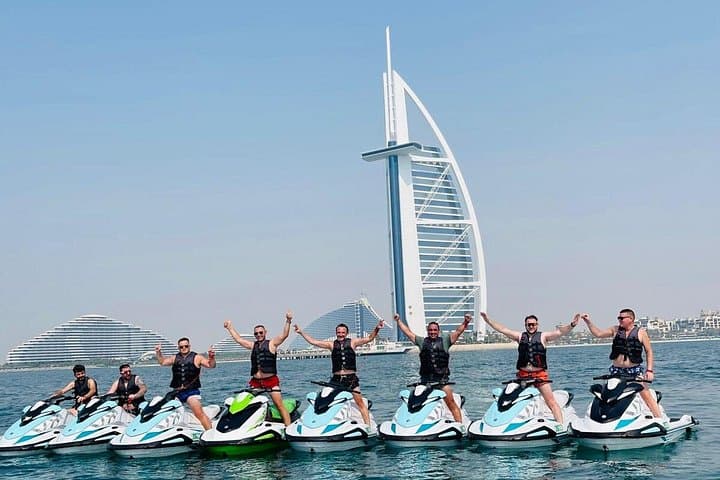 Atlantis Helicopter Tour Dubai and 30 Min Jet Ski Ride