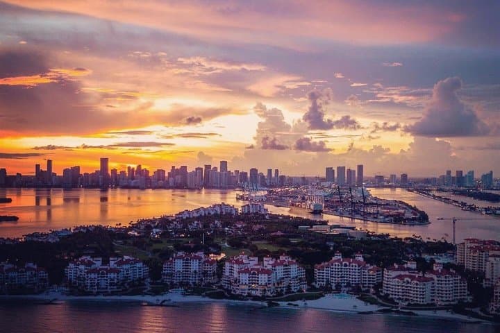 Sunset Miami Beach Private Helicopter Tour