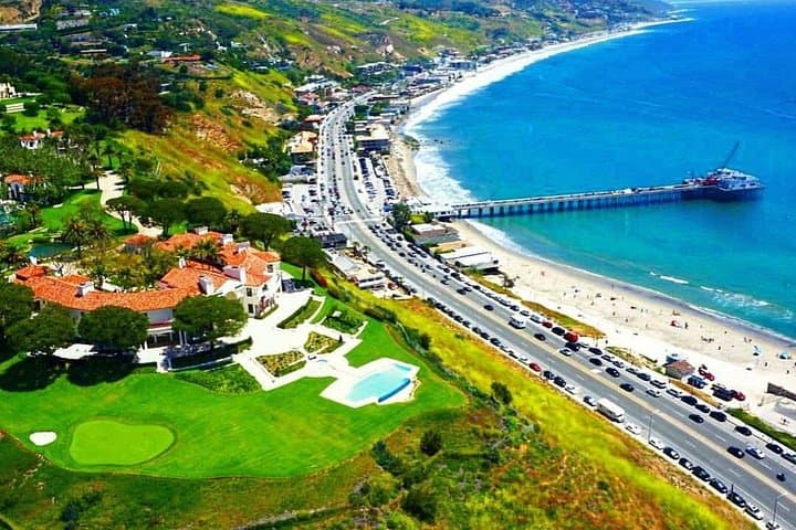 Malibu Mountain Top Helicopter Elopement with Wedding Ceremony